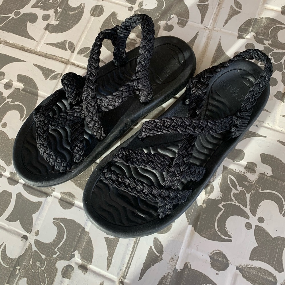 Ladies Megnya braided cord walking sandals
